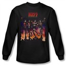Kiss Shirt Rock Band Destroyer Cover Long Sleeve Black Tee T-Shirt