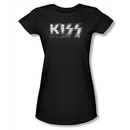Kiss Shirt Rock Band Juniors Heavy Metal Black Tee T-Shirt