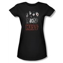 Kiss Shirt Rock Band Juniors Rock The House Black Tee T-Shirt