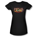 Kiss Shirt Rock Band Juniors Stage Logo Black Tee T-Shirt