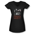Kiss Shirt Rock Band Juniors V Neck Stage Rock The House Tee Shirt