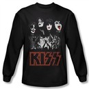Kiss Shirt Rock Band Rock The House Long Sleeve Black Tee T-Shirt