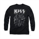 Kiss Shirt Skulls Long Sleeve Black Tee T-Shirt