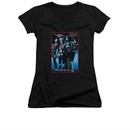 Kiss Shirt Slim Fit V-Neck Spirit Of 76 Black T-Shirt