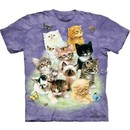 Kitten Shirt Tie Dye 10 Kittens Adult Tee T-shirt
