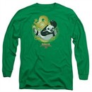 Kung Fu Panda 3 Long Sleeve Shirt Drago Po Kelly Green Tee T-Shirt