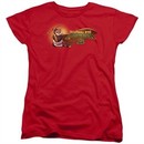 Kung Fu Panda 3 Womens Shirt Po Logo Red T-Shirt