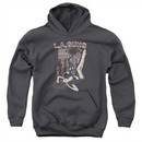 L.A. Guns Kids Hoodie From Hollywood Charcoal Youth Hoody