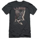 L.A. Guns Slim Fit Shirt From Hollywood Charcoal T-Shirt