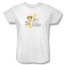 Betty Boop Ladies T-shirt Hot In Hawaii White Tee Shirt
