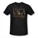 Labyrinth Shirt Juniors V Neck Say Your Right Words Black Tee T-Shirt