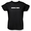 Criminal Minds Ladies T-shirt Logo TV Crime Drama Black Tee Shirt