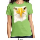 Ladies Bald Eagle Shirt Big Bald Eagle Face Tee T-Shirt