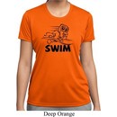 Ladies Black Penguin Power Swim Moisture Wicking T-shirt