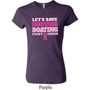 Ladies Breast Cancer Awareness Shirt Motor Boating Crewneck Tee