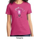 Ladies Breast Cancer Awareness Shirt Think Pink Tee T-Shirt
