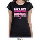 Ladies Breast Cancer Shirt Motor Boating Longer Length Tee T-Shirt