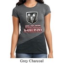 Ladies Dodge Shirt Ram Hemi Logo Tri Blend Crewneck Tee T-Shirt