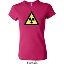 Ladies Fallout Shirt Radioactive Triangle Crewneck Tee T-Shirt