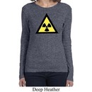 Ladies Fallout Shirt Radioactive Triangle Long Sleeve Tee T-Shirt