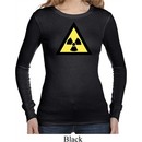 Ladies Fallout Shirt Radioactive Triangle Long Sleeve Thermal T-Shirt