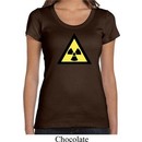 Ladies Fallout Shirt Radioactive Triangle Scoop Neck Tee T-Shirt