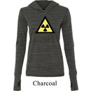 Ladies Fallout Shirt Radioactive Triangle Tri Blend Hoodie Tee T-Shirt