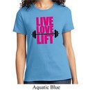Ladies Fitness Shirt Live Love Lift Tee T-Shirt