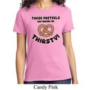Ladies Funny Shirt Thirsty Pretzels Tee T-Shirt