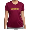 Ladies Gymnastics Shirt Gold Shimmer Gymnast Moisture Wicking T-Shirt