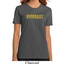 Ladies Gymnastics Shirt Gold Shimmer Gymnast Organic Tee T-Shirt