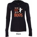 Ladies Halloween I'm Here for the Boos Tri Blend Hoodie
