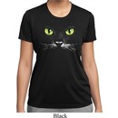 Ladies Halloween Shirt Black Cat Moisture Wicking Tee T-Shirt