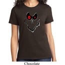 Ladies Halloween Shirt Ghost Face Tee T-Shirt