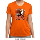 Ladies Halloween Tee I'm Here for the Boos Dry Wicking T-shirt