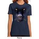 Ladies Panther Shirt Big Panther Face Organic T-Shirt