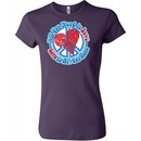 Ladies Peace Shirt All You Need is Love Crewneck Tee T-Shirt