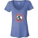 Ladies Peace Shirt Give Peace a Chance Burnout V-neck Tee T-Shirt
