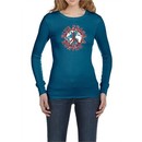 Ladies Peace Shirt Give Peace a Chance Long Sleeve Thermal Tee T-Shirt
