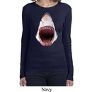 Ladies Shark Shirt 3D Shark Long Sleeve Tee T-Shirt