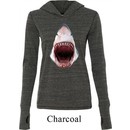 Ladies Shark Shirt 3D Shark Tri Blend Hoodie Tee T-Shirt