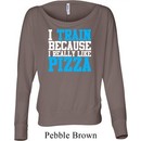 Ladies Shirt I Train For Pizza Off Shoulder Tee T-Shirt
