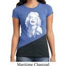 Ladies Shirt Marilyn Laughing Tri Blend Crewneck Tee