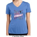 Ladies Shirt Miss Gymnast To You Moisture Wicking V-neck Tee T-Shirt