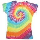 Sundog Pastel Swirl Juniors Ladies Tye Dye T-shirt
