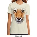 Ladies Tiger Shirt Big Tiger Face Organic T-Shirt