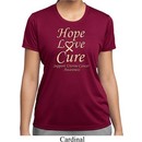 Ladies Uterine Cancer Hope Love Cure Dry Wicking T-shirt