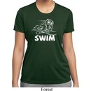 Ladies White Penguin Power Swim Moisture Wicking T-shirt