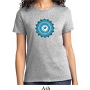 Ladies Yoga Shirt Blue Vishuddha Tee T-Shirt