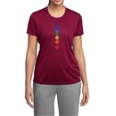 Ladies Yoga Shirt Floral Chakras Moisture Wicking Tee T-Shirt